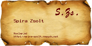Spira Zsolt névjegykártya